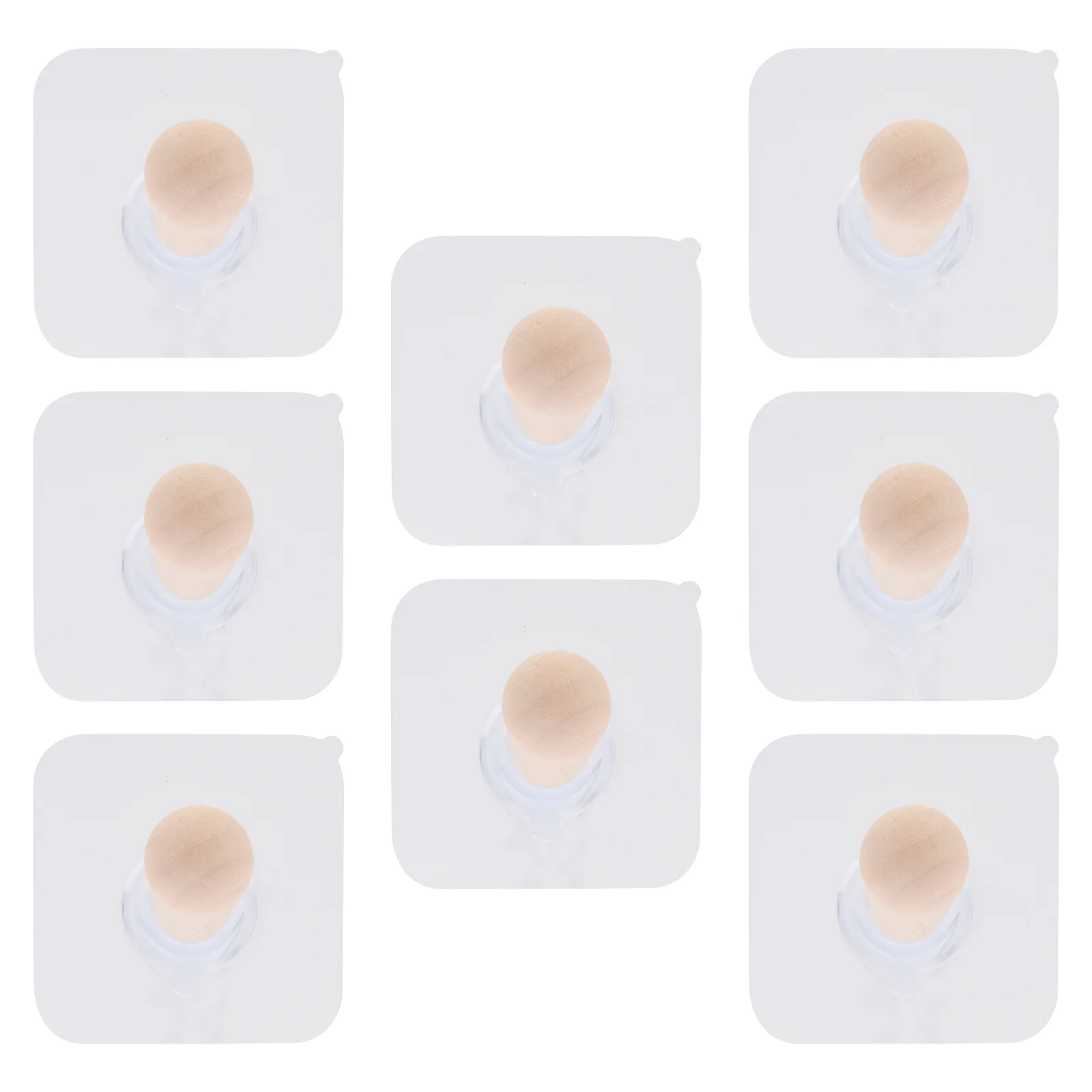 

8Pcs Nordic Style Clothes Hooks Wall Hooks Organizers Nail-free Coat Hooks