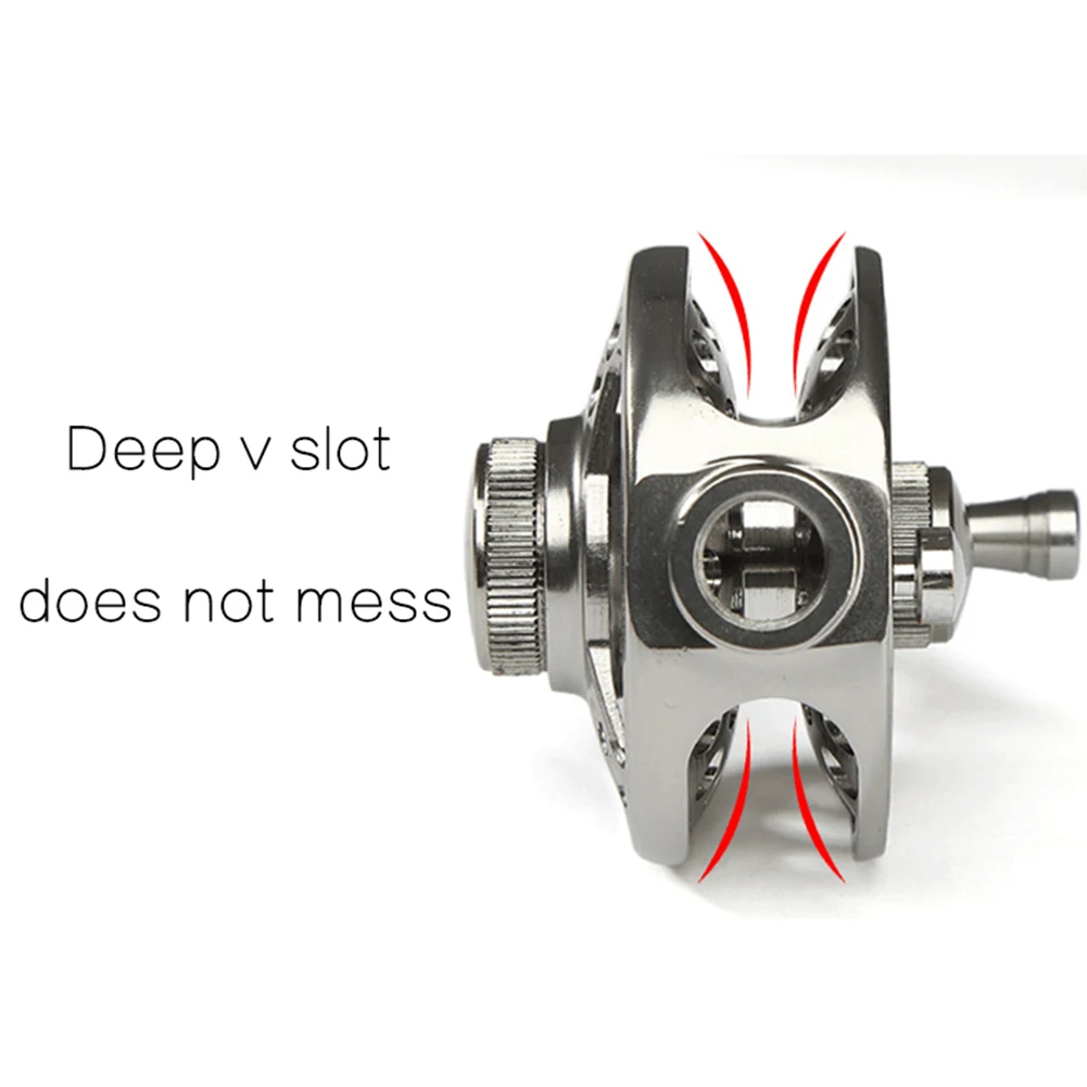 

Bait Casting Precise Portable V Slot Strong Bearing Smooth Alloy Practical Lightweight Professional Wear Resistant Fishing Reel