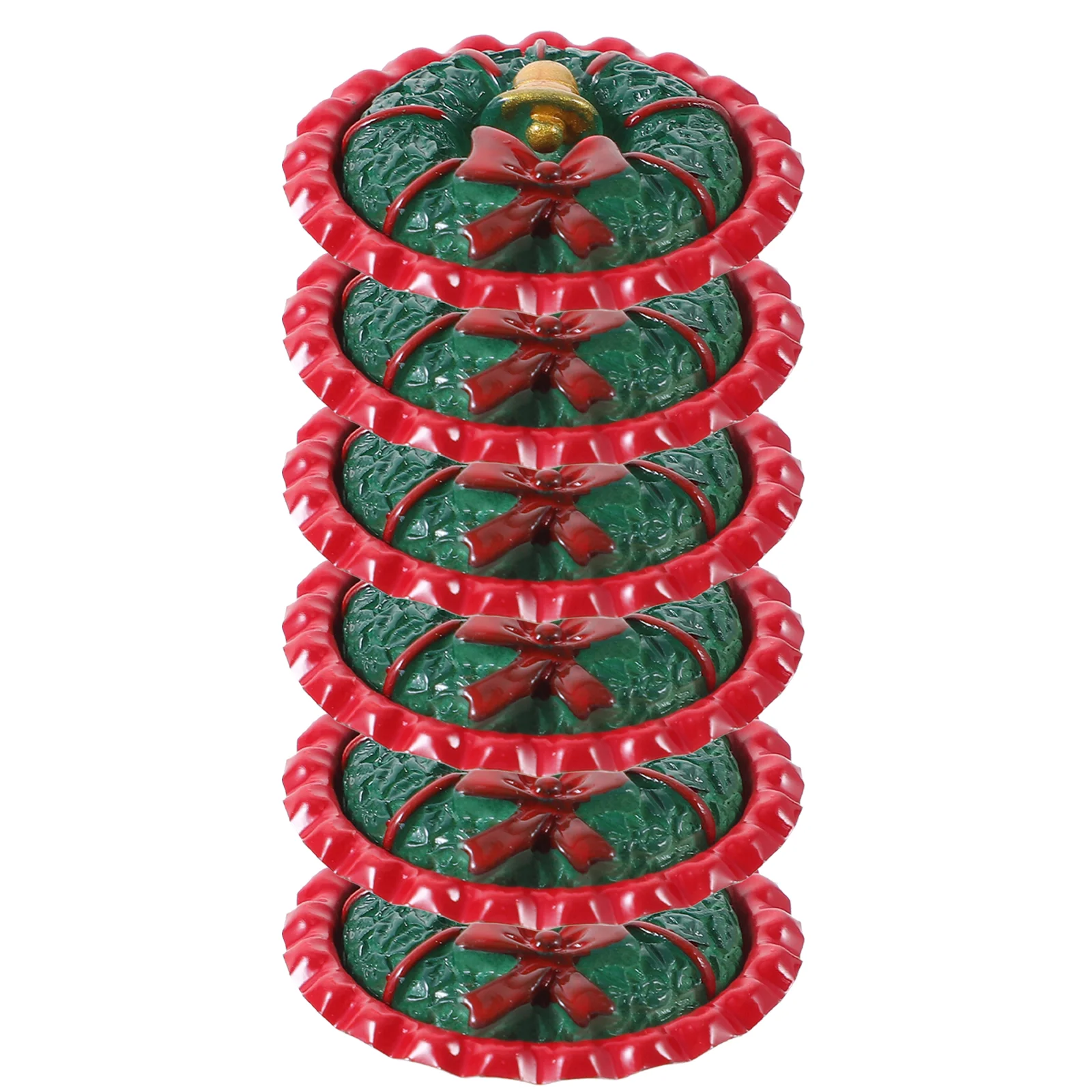 

6 Pcs Christmas Food Miniature Cake Dessert House Fake Kitchen Accessories Prop Decor Resin Model Child