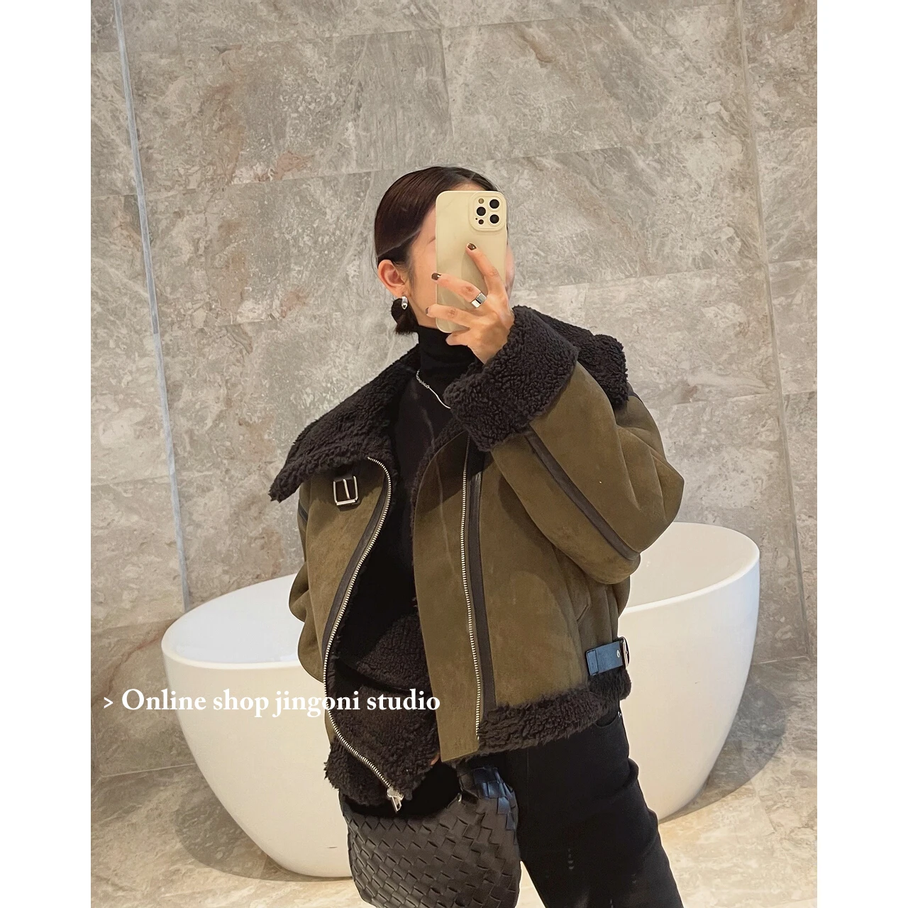 2022 Women Woolen Faux Fur Suede Leather Teddy Jackets Blazers Trench Coats Y2k Clothes Parkas Heavy Down Winter Za Oem Stylish