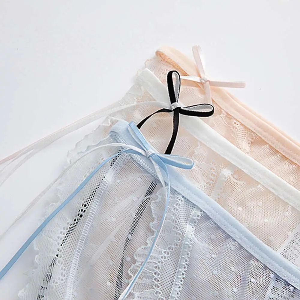 Женские сетчатые кружевные трусики в японском ретро-стиле тонкие дышащие со