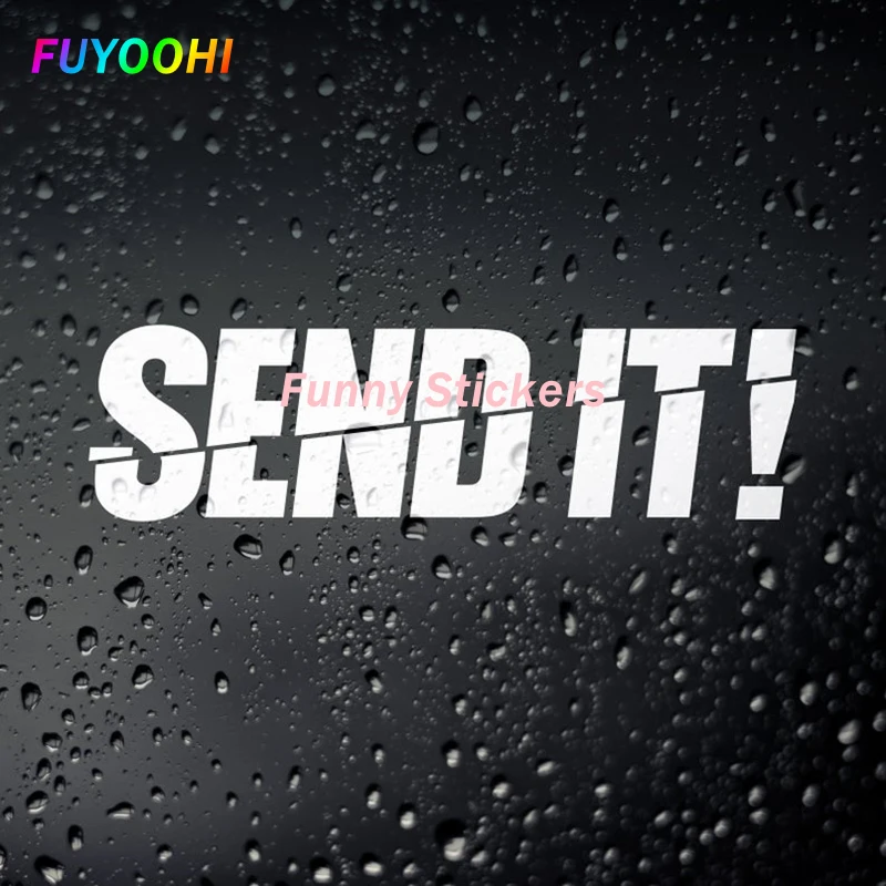 

FUYOOHI Exterior/Protection Funny Stickers Creativity Send It Car Sticker JDM Hot Selling Removable Waterproof Window Body Decal