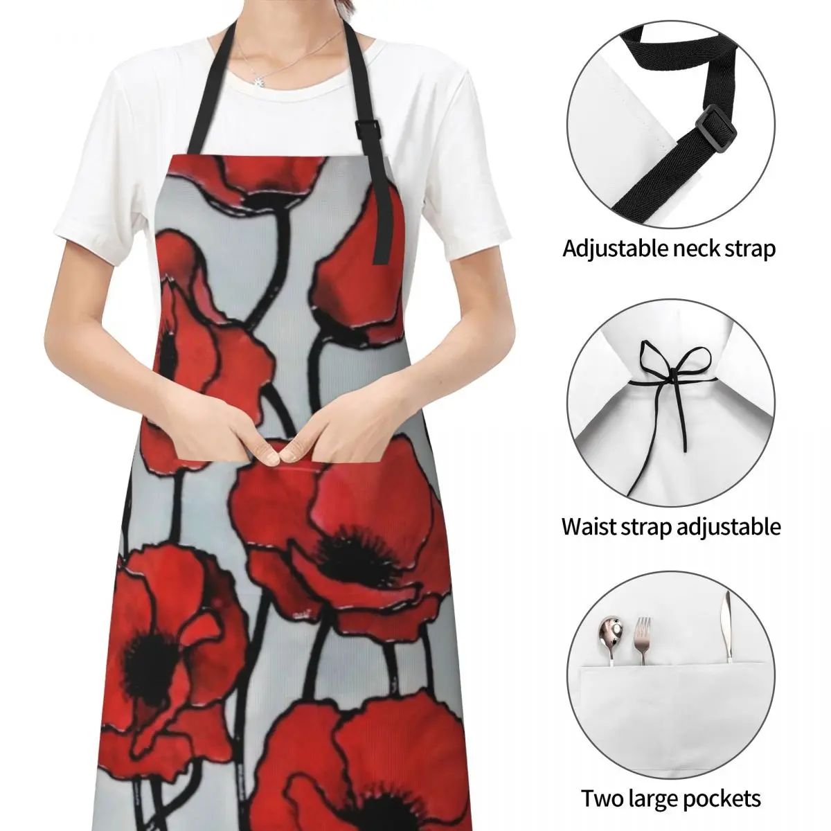 Фартук Рoppies женские платья милая кухня