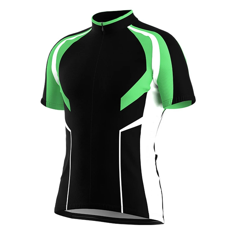 

Summer Road Bike Shirts Men's Cycling Jersey MTB Jersey Short Sleeve Full Zipper Pro Team Bicycle Clothing Asian Size