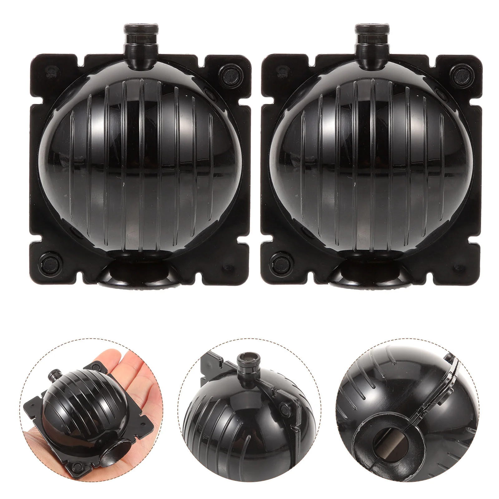

10 Pcs Black Root Propagation Box Growing Tree Grafting Plastic Air Layering Rooting Ball Growth
