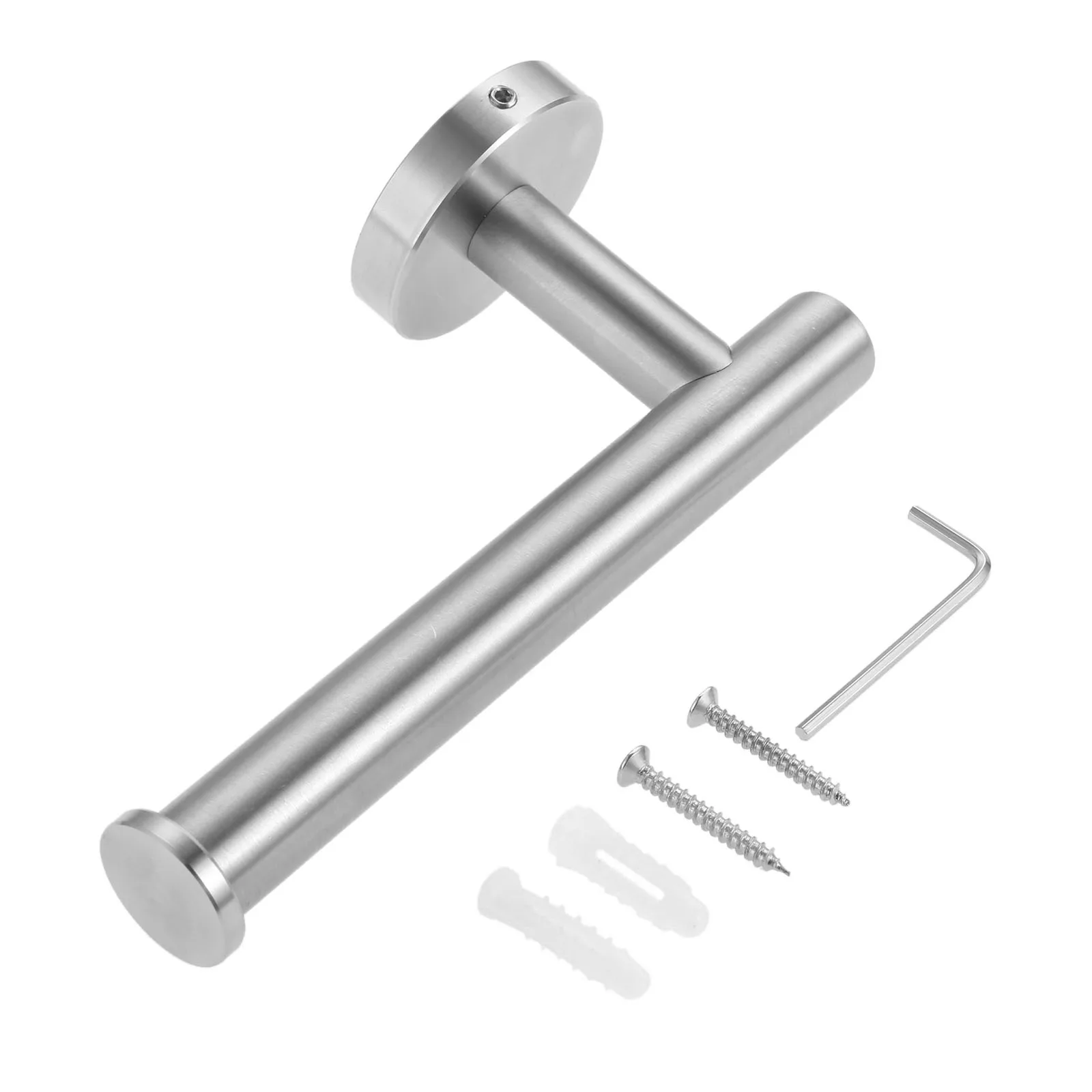 

1Pc Stainless Steel Toilet Paper Holder Brushed Nickel Wall Mounted Paper Roll Holder Bathroom Kitchen Accessories High Quality