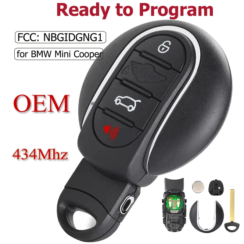 

KEYECU для BMW MINI Cooper MINI F Series F55 F56 2014 2015 2016 2017 2018 315 МГц 433 МГц смарт-ключ для автомобиля 185409-10 NBGIDGNG1