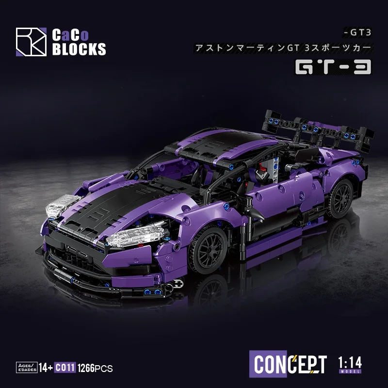 

2023 Latest MOC Technical 1:14 GT3 Champion Speed Sports Racing Car Building Blocks Model Bricks Toys For Adult Friends Gifts