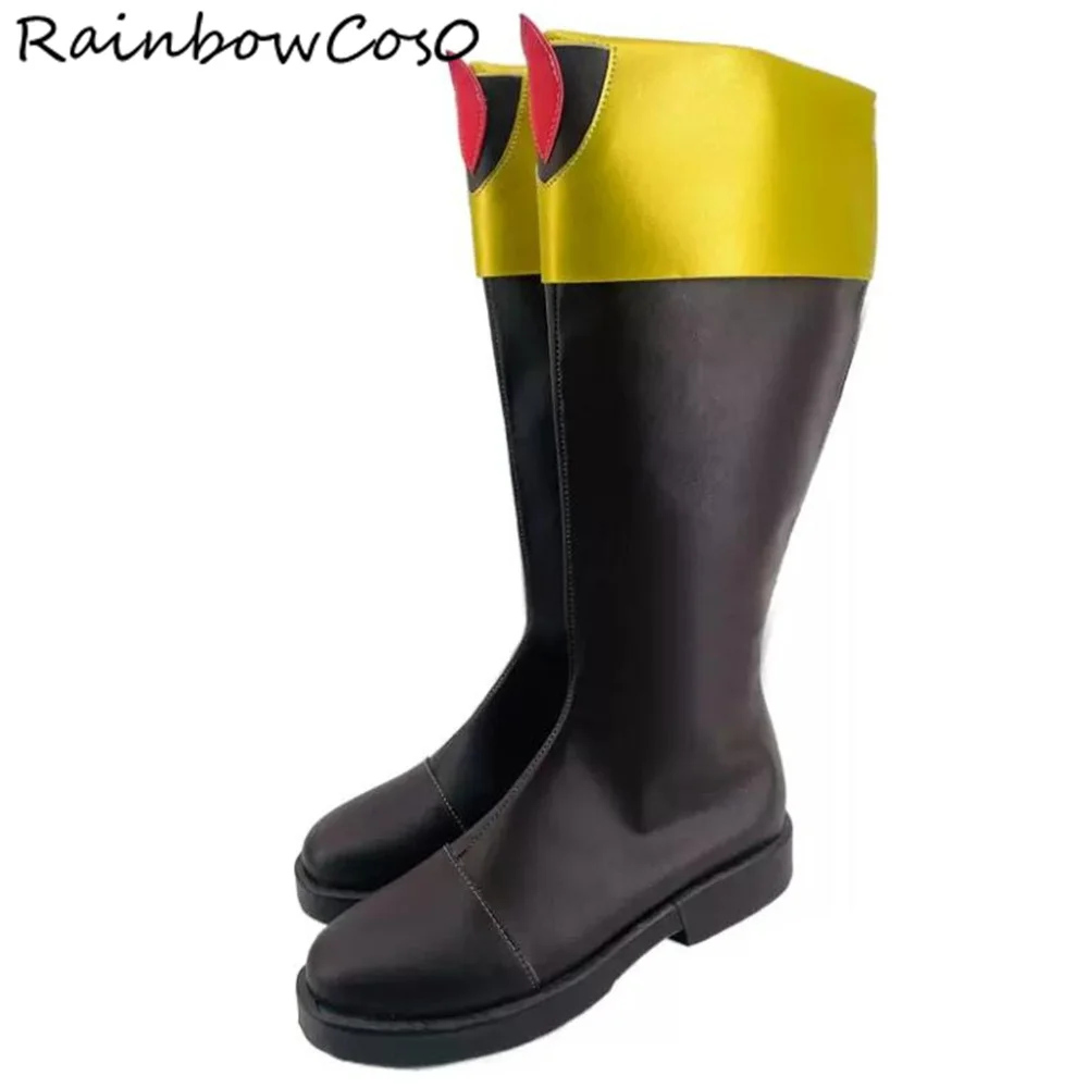 Ohsama Sentai King Ohger обувь для косплея сапоги Аниме Стиль Хэллоуин Рождество RainbowCos0 W3947