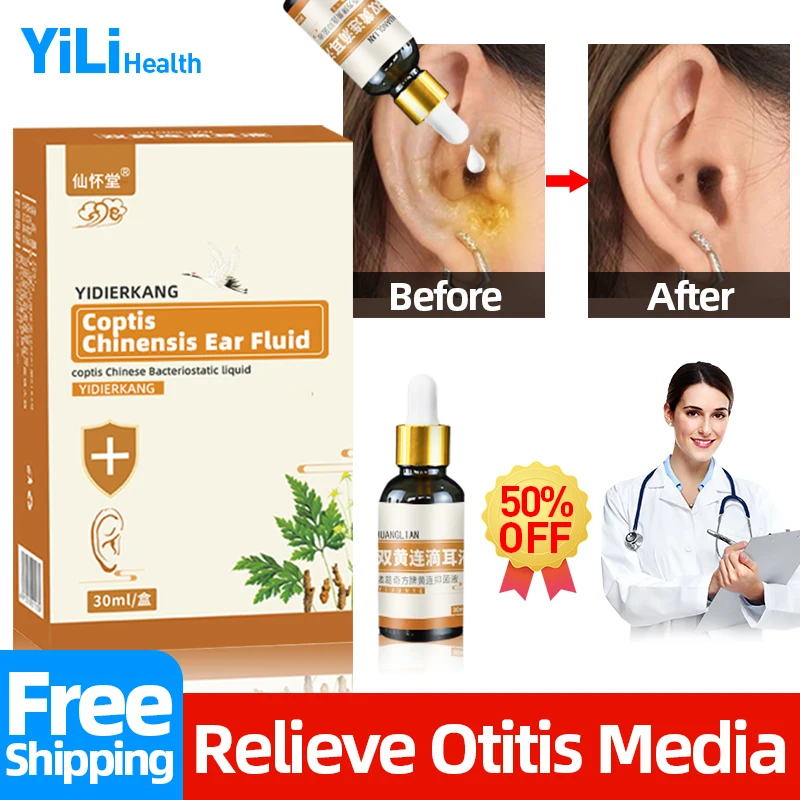

Ear Drops Acute Otitis Media Infection Coptis Chinensis Herbal Medicine Tinnitus Earwax Removal Tool Treatment Ears Sore