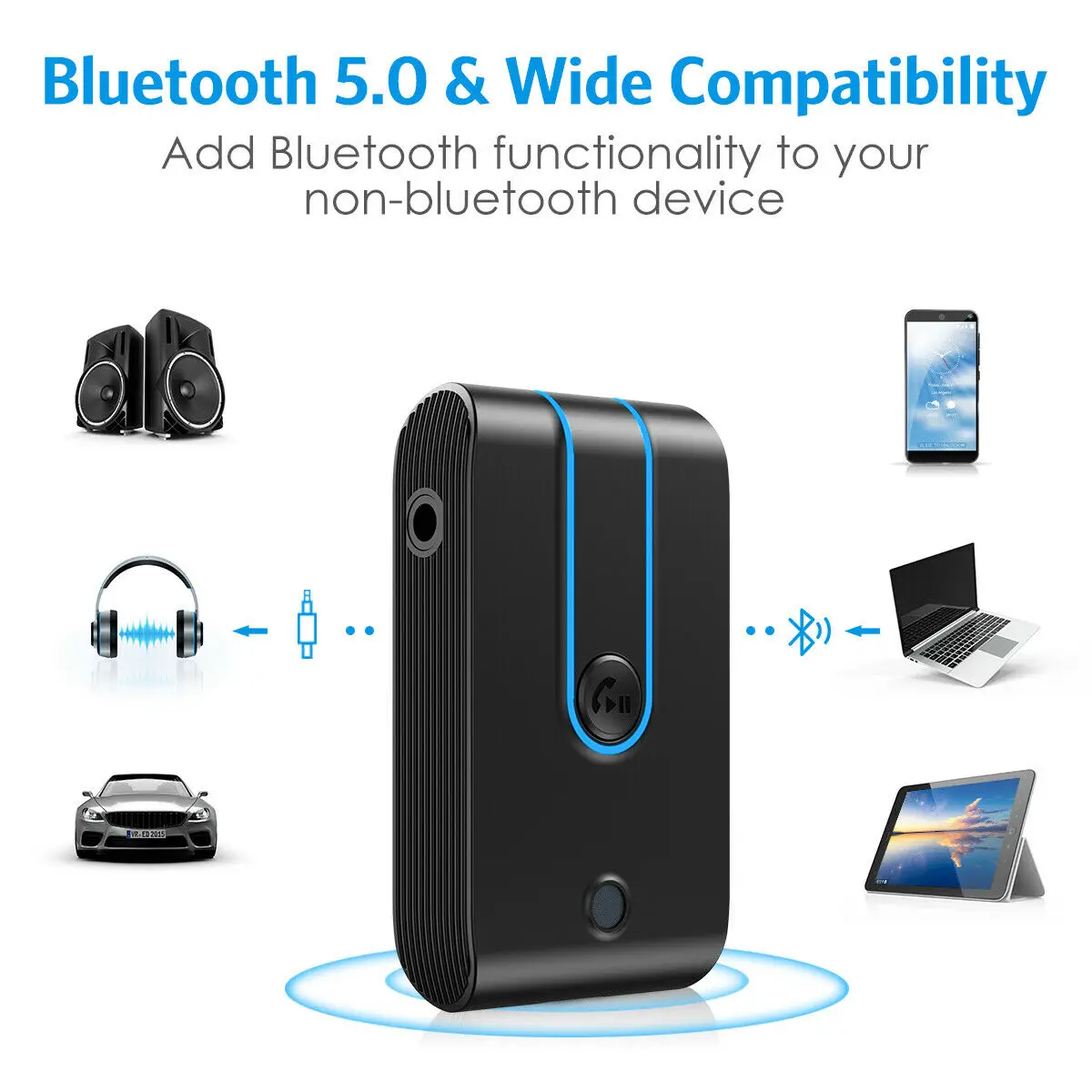 

For Bluetooth Music Receiver Bluetooth Wireless CAR 33 Feet Bluetooth 5.0