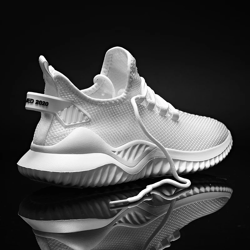 

Men White Sport Shoes 2022 Fashion Breathable Running Shoes Lightweight Casual Sneakers for Men Non-slip Outdoor Free Shipping