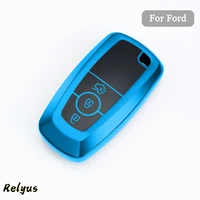 soft car tpu car key case cover shell for ford fusion mustang explorer f150 f250 f350 2017 2018 ecosport edge s max ranger