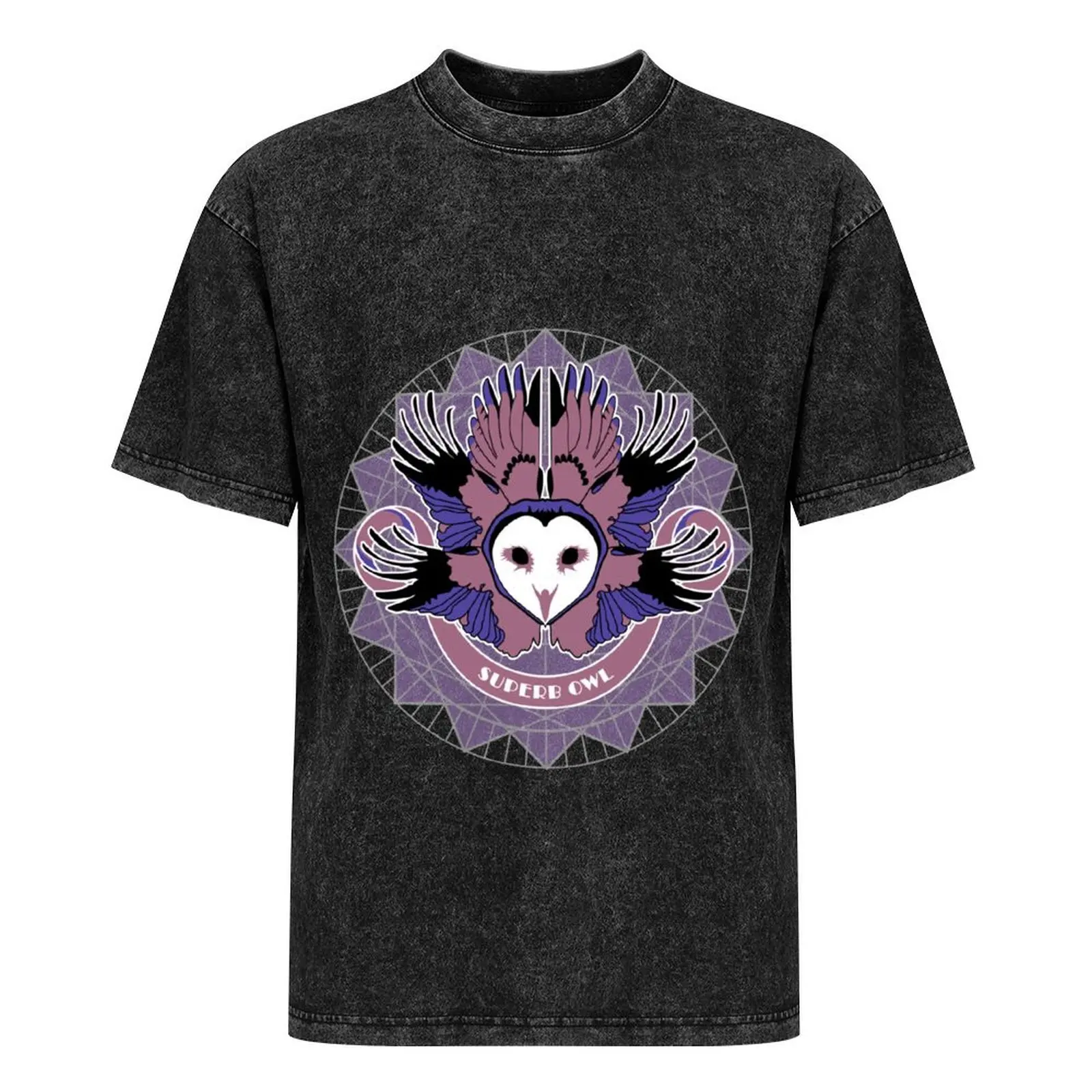 Футболка Superb Owl хлопковые мужские футболки с аниме простые черные для мужчин