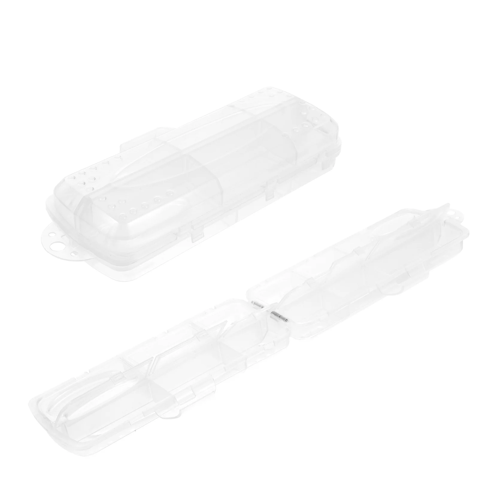 

2 Pcs Fishing Storage Boxes Portable Gear Tackle Organizer Lure Containers Hook Bait