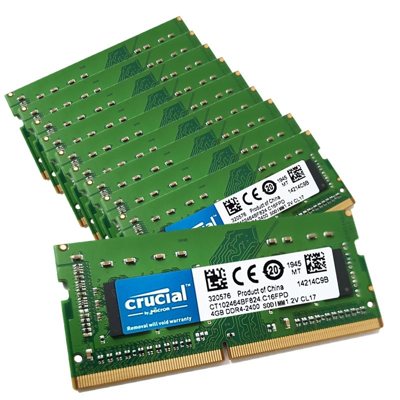 

Crucial 25PCS RAM 8GB 16GB DDR4 2133MHz 2400MHz 2666MHz PC4 260 pins Laptop Memories Non-ECC Unbuffere Sodimm Memory Ddr4 Ram