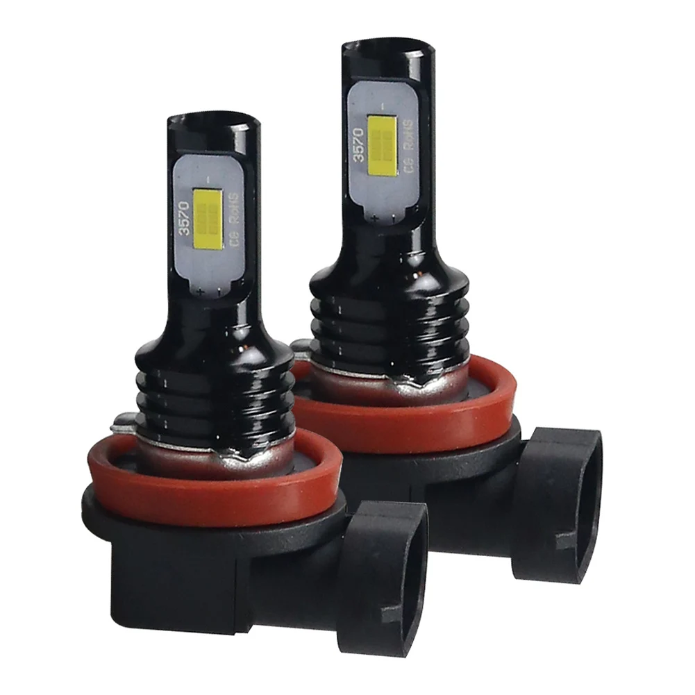 

Car Bulb 2pcs/set 360 Degrees 50000HS 6000K-7000K Aluminum Alloy Black Front Left Rear Right White Light Brand New