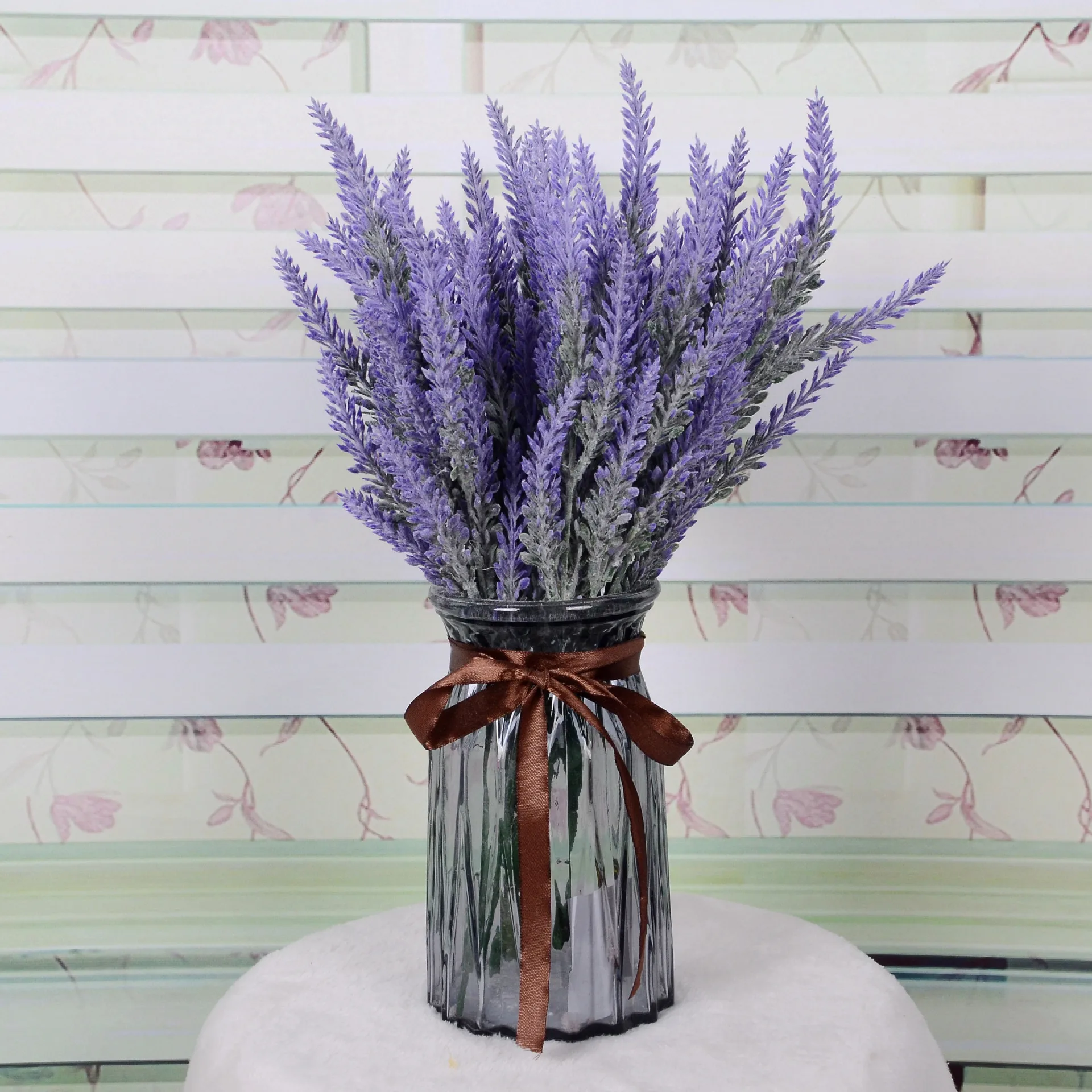 

Свадебная фиолетовая лаванда высококлассная имитация растений волос пасторальный стиль украшение букет неувядающих цветов
