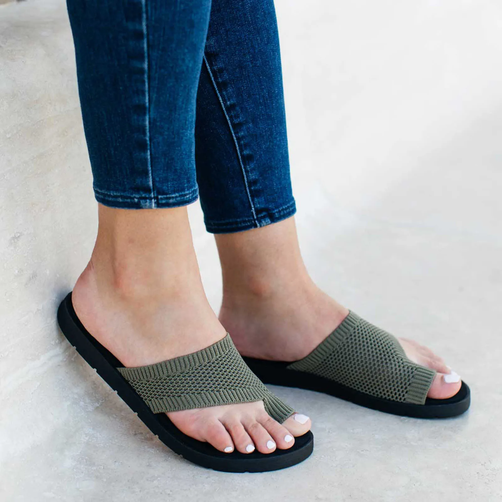 

2022 Flat Shoes Female Summer Sandals Non-slip Women Slippers Breathable Home Flip Flops Ladies Casual Slides Mujer Footwear New