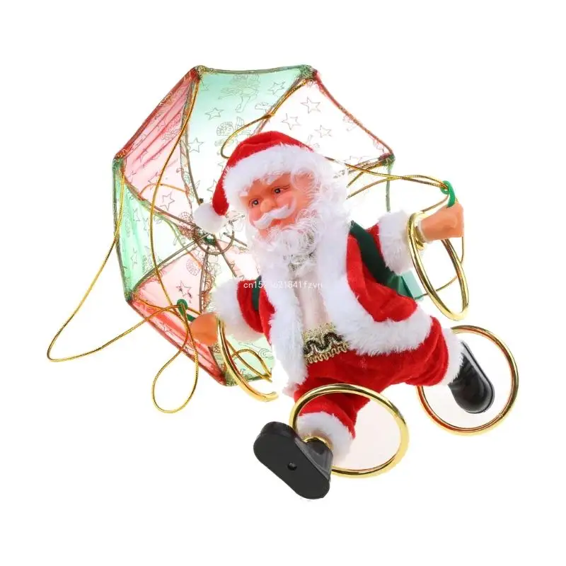 Парашютная игрушка для старика электрическая музыка Санта-Клаус рождественский