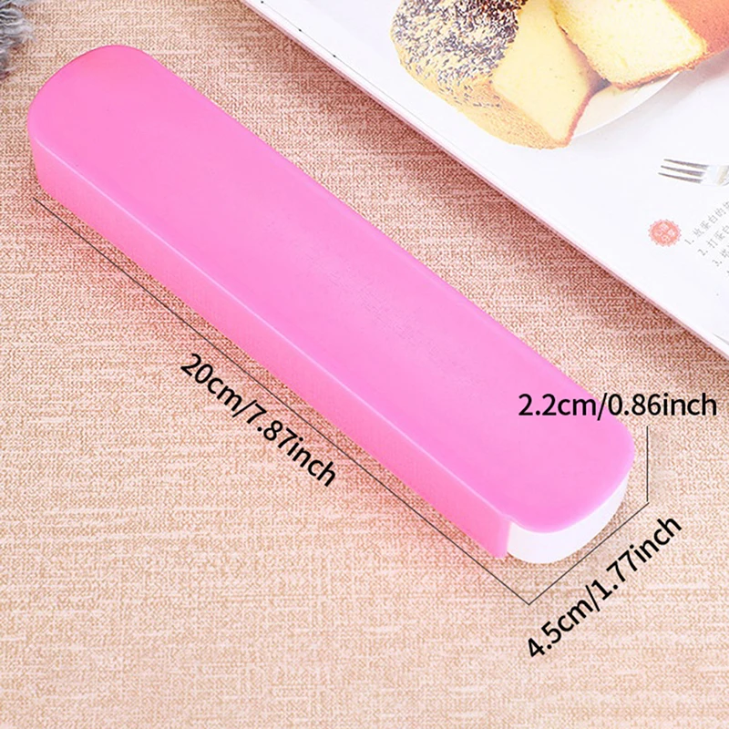 Chopsticks Box Straw Plastic Storage Box Chopsticks Fork Spoon Wheat Pull Box Outdoor Travel Portable Tableware Empty Box images - 6