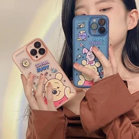 disney edward pooh pooh bear phone case for iphone 11 12 13 mini pro xs max 8 7 plus x xr cover