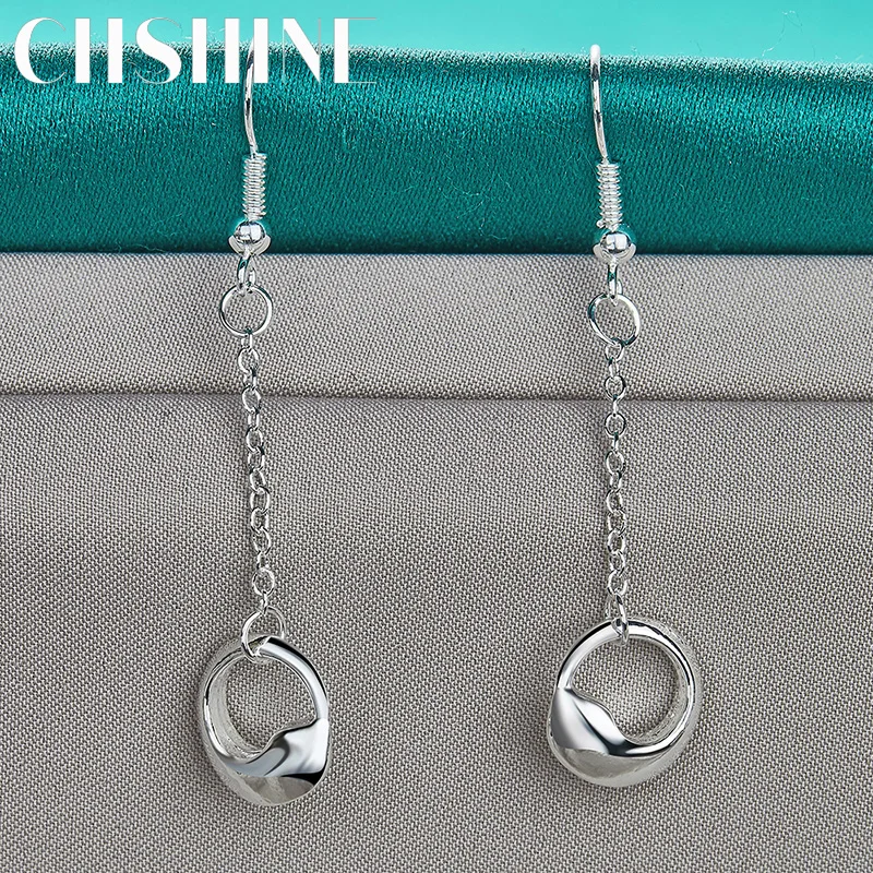 

CHSHINE 925 Sterling Silver Water Drop Hook A Pair of Earrings Eardrop for Women Ladies Charm Banquet Party Fashion Jewelry