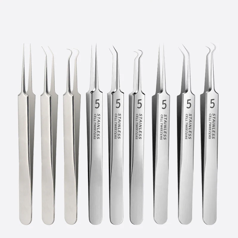 

German Ultra-fine No. 5 Cell Pimples Blackhead Clip Tweezers Beauty Salon Special Scraping & Closing Artifact Acne Needle Tool