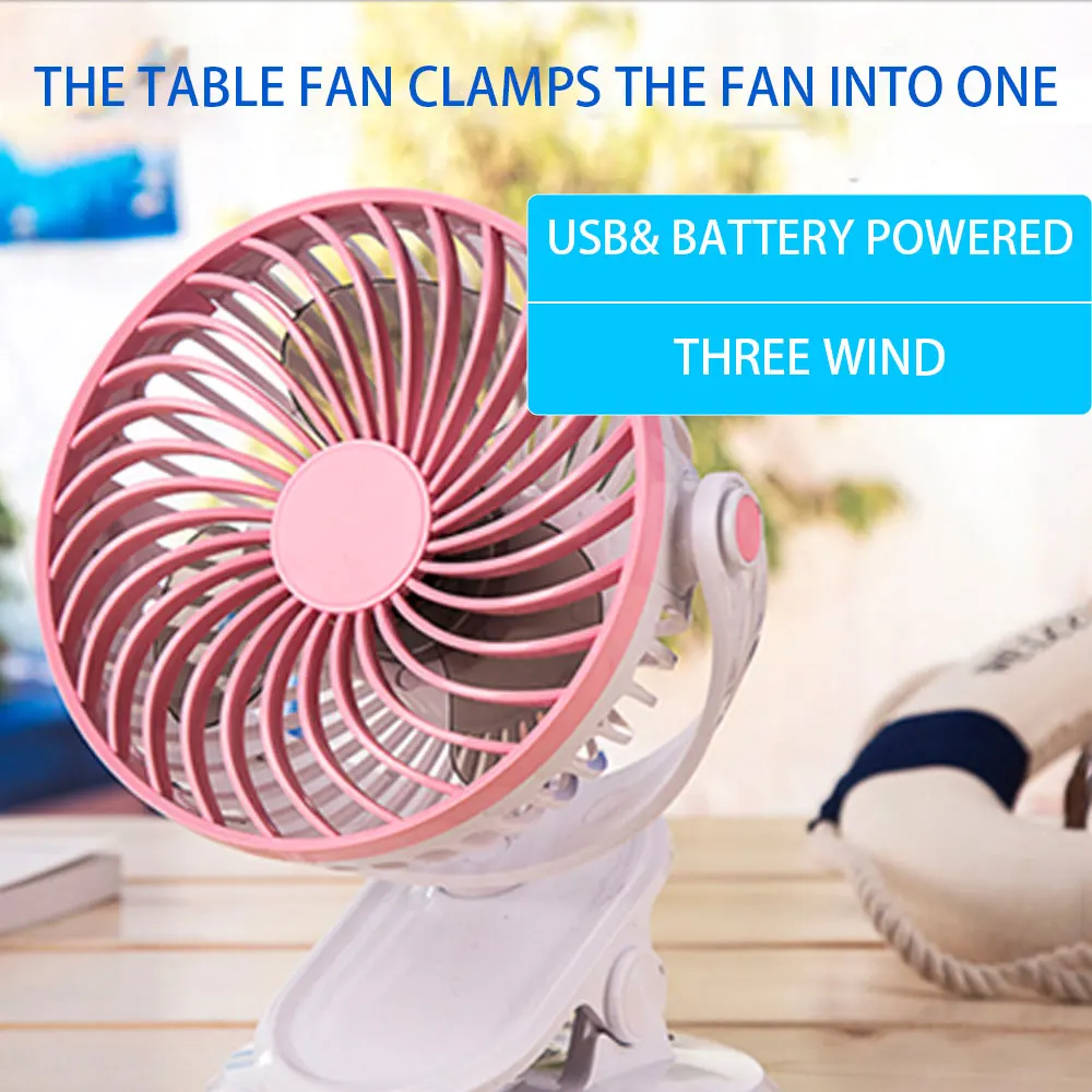 

Portable Fan USB Mini Handheld Clip Fan Ultra-quiet Electric Fan High Quality Student Small Cooling Ventilador for Home Bedroom