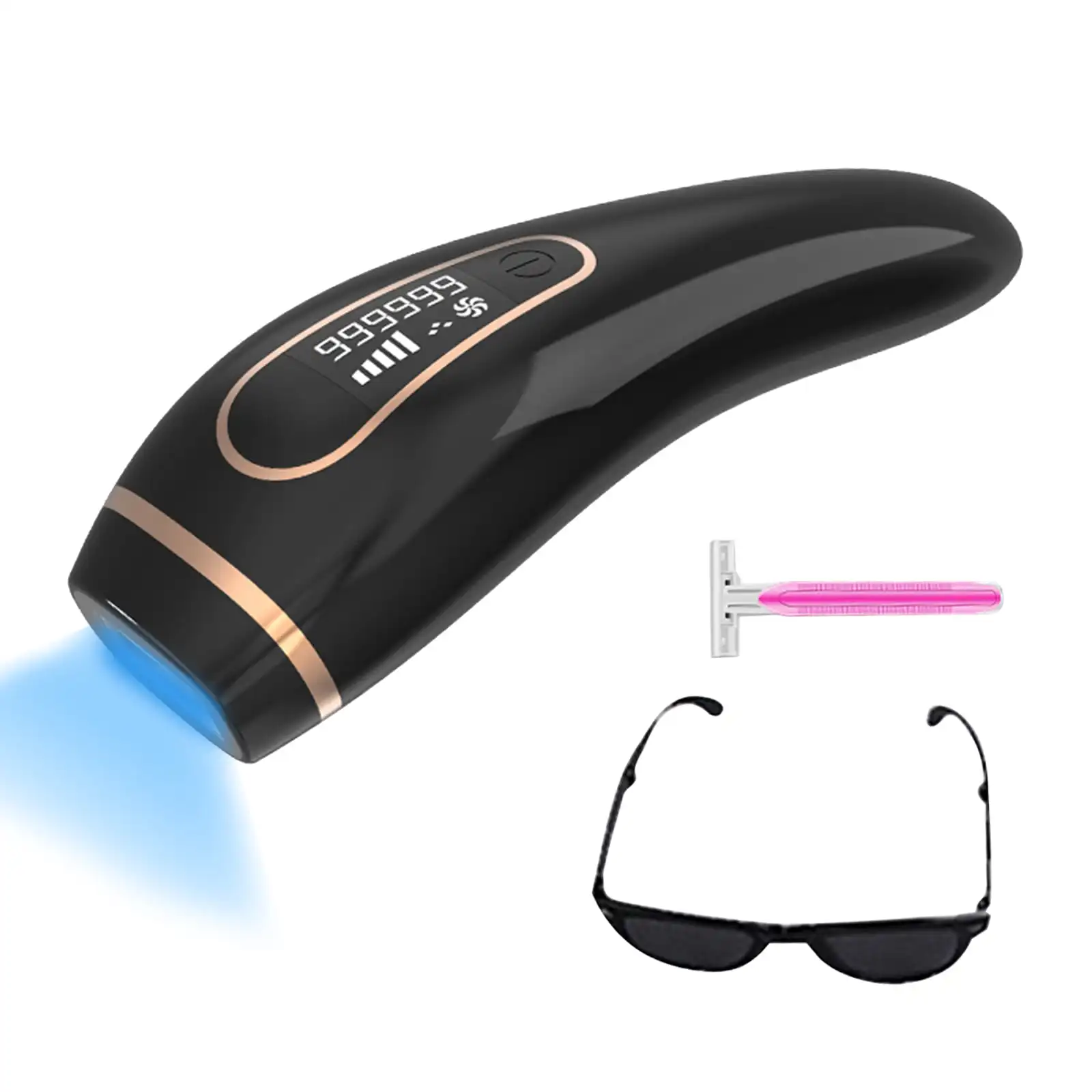 

IPL Hair Removal Device Permanent Painless Laser Hair Remover Machine Black