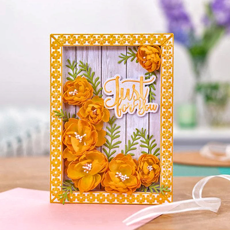 

Рамка-трафарет Panalisacraft в металлической коробке, трафареты для скрапбукинга «сделай сам», декоративные тисненые бумажные открытки для альбо...