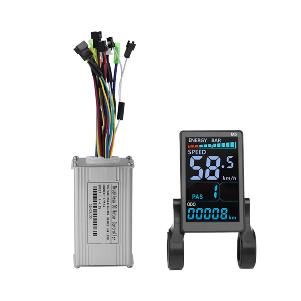 Фото Комплект контроллера синусоидального тока (три режима) M5 LCD Display 17A 22A 26A 30A 35A для электровелосипедов и электросамокатов 24В 36В 48В 250Вт-1500Вт №1