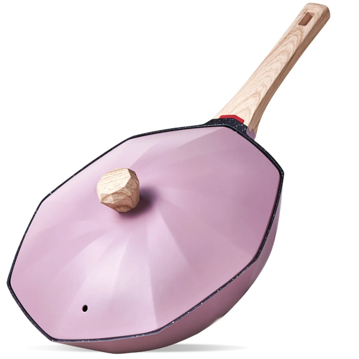 

32cm Maifan Wok Pan With Metal Lid Handle Non-stick Anise Pan Medical Stone Pan Household Cooking Pot Induction Gas Pot