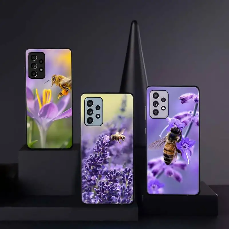 

Cute Honeycomb Honey Bee Phone Case For Samsung galaxy A S note 10 12 20 32 40 50 51 52 70 71 72 21 fe s ultra plus