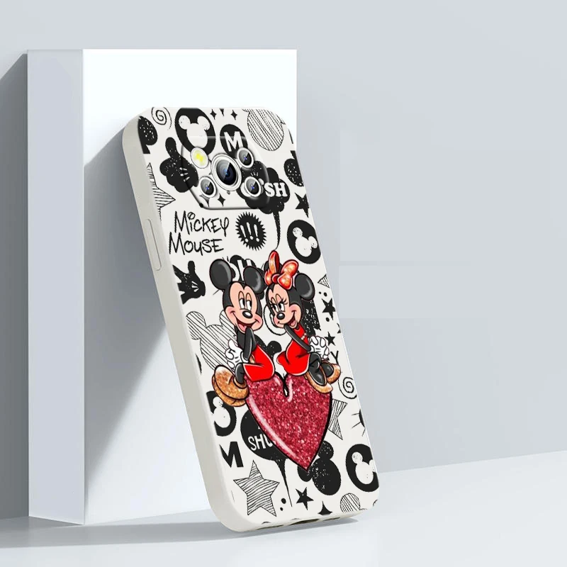 

Mickey Minnie Couple For POCO M5S M4 M3 C55 C50 C40 C3 X5 X4 X3 X2 F5 F4 F3 Pro GT NFC Liquid Rope Phone Case