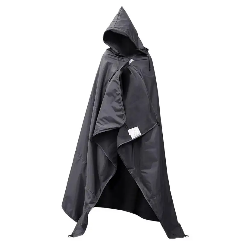 

Флисовое одеяло с капюшоном для улицы, одеяло с капюшоном для стадиона с сумкой для хранения, водонепроницаемое ветрозащитное одеяло для ке...