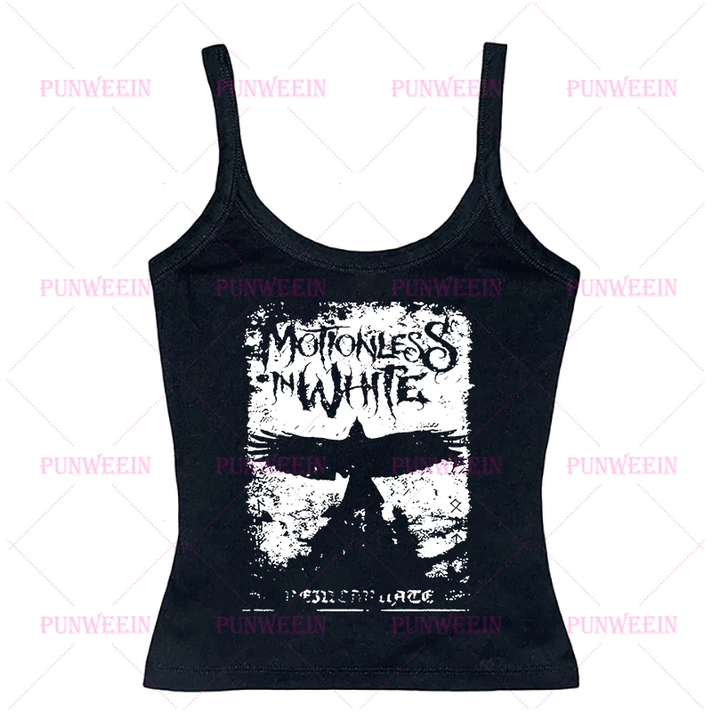 Женская укороченная майка без рукавов в готическом стиле