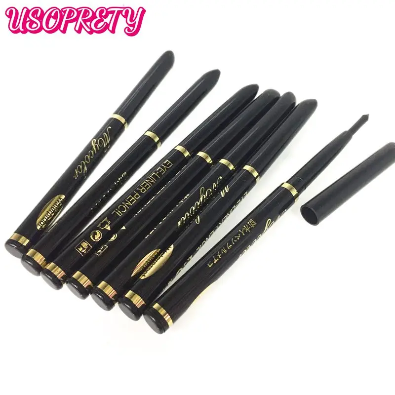 

No Smudge Auto-rotating Eyebrow Pencil Auto-rotating Black And Brown Eyebrow Pen Longlasting Eyeliner Pen Makeup