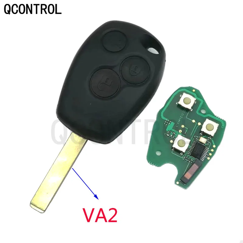 

Пульт дистанционного управления QCONTROL для автомобильного дверного замка с 3 кнопками, подходит для Renault Clio Scenic Kangoo Megane 433 МГц с PCF7946./Чип PCF7947/4A