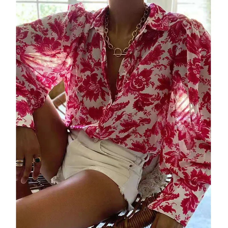 

Женская рубашка с длинным рукавом, элегантная офисная блузка с леопардовым принтом в стиле пэчворк, модные блузки для весны и лета