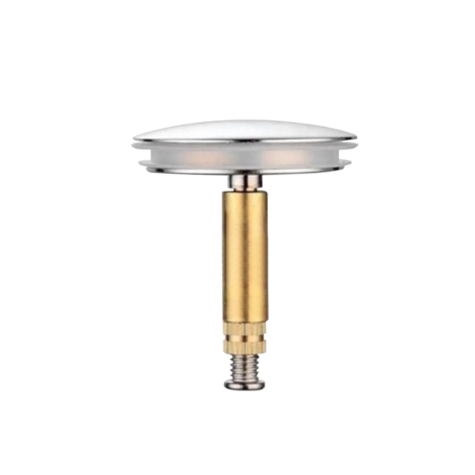 

Basin Easy Install 43mm 1.7inch Flat Bathroom Kitchen Universal Copper Bathtub Chock Plug Sink Accessories Push Round