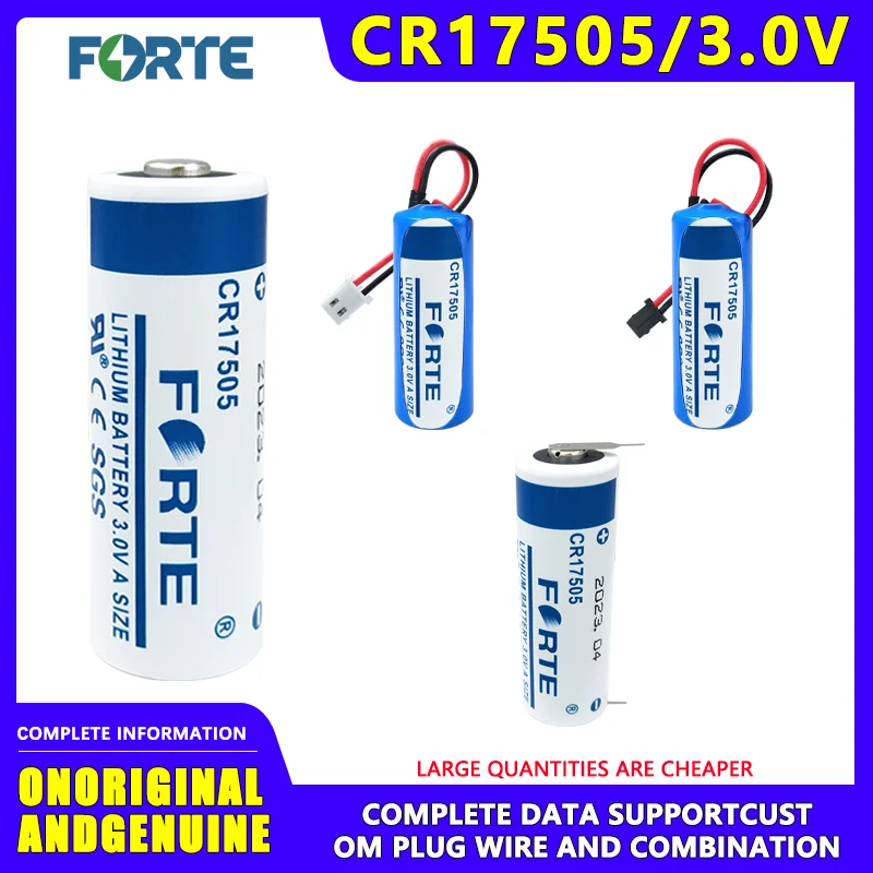 

Forte CR17505 Intelligent Water Meter Battery 3V Lithium Meng Battery Remote Reading Gas Meter Flowmeter Instrument