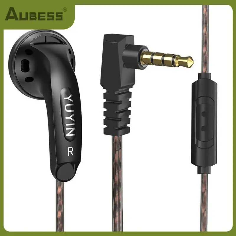 

Bass Sports Earphones Black In Ear Common Headset Ergonomic Wired Earphone With Microphone Consumer Electronics Comfortable