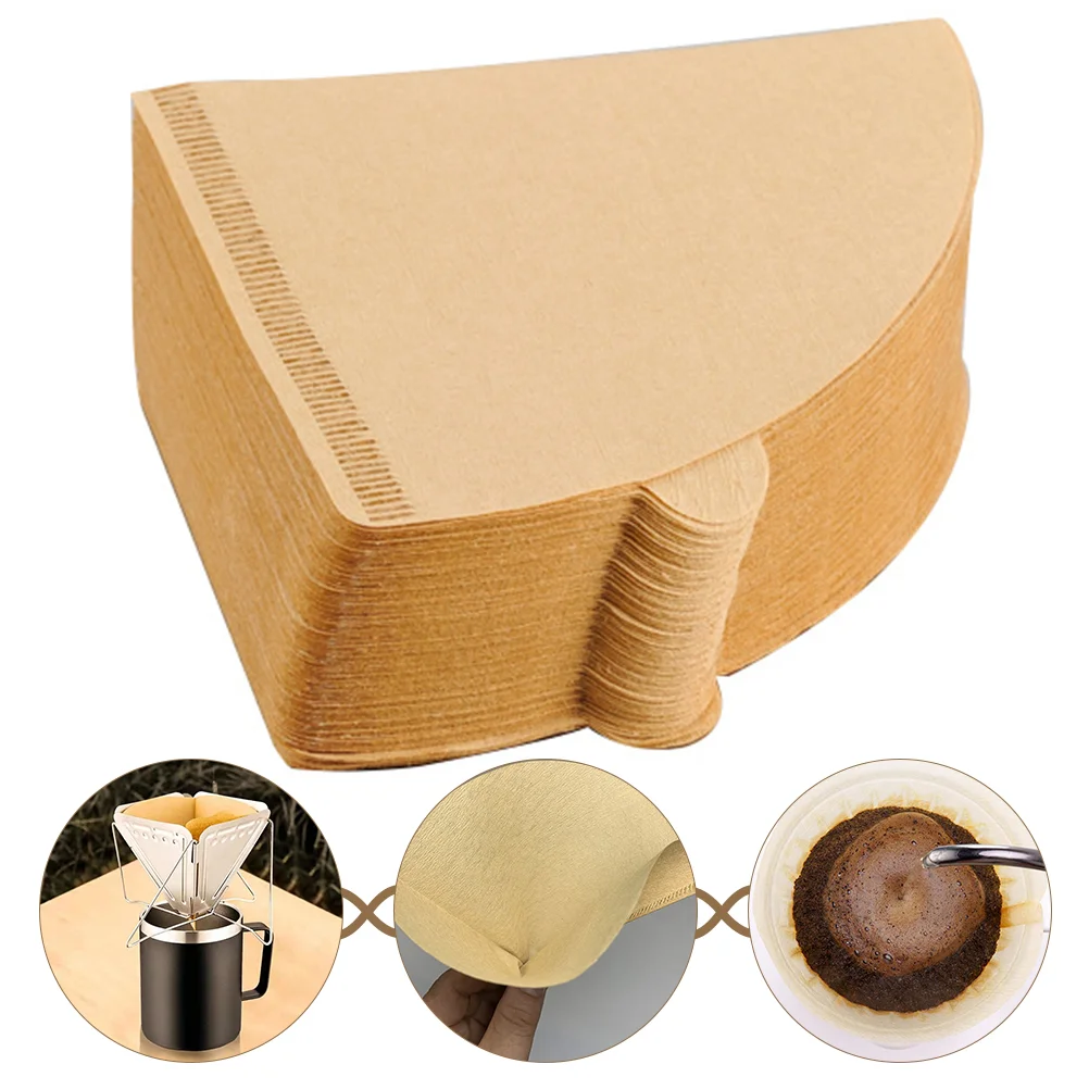 

100pcs Paper Coffee Filters Cone Coffee Filter Paper Coffee Making Supplies
