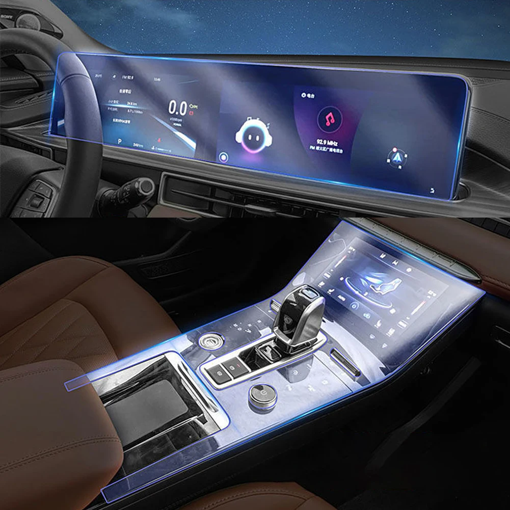 

For Tiggo 8 Pro MAX 2022 2023 Car Interior Protective Film Center Sonsole Navigation Instrucment Anti-Scratch Repair Sticker TPU