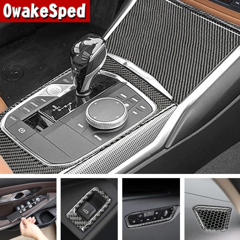 

Автомобильные аксессуары, рамка переключения передач, отделка двери, подлокотник, панель, наклейка на вентиляционное отверстие, углеродное...