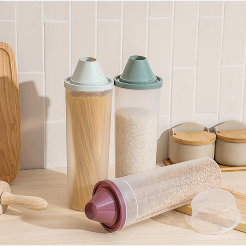 

Grains Storage Box Kitchen Transparent Sealed Jar Grains Preservation Box Grains Storage Storage Box Storage Tank Rangement