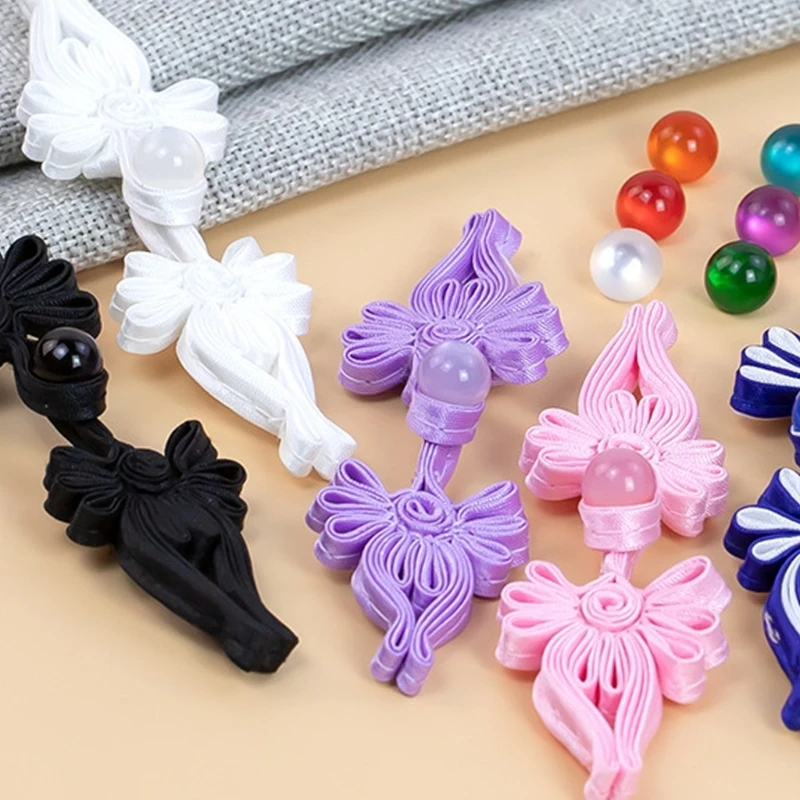 Китайский костюм с бантом пуговицами-лягушками застежками для шитья