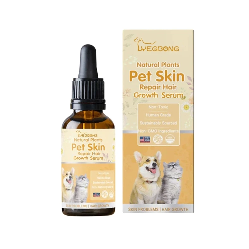 

Восстанавливающая шерсть для собак Pet Wound Heal Pet Hair Regrowth Serum Pet skin Repair Essence M68E