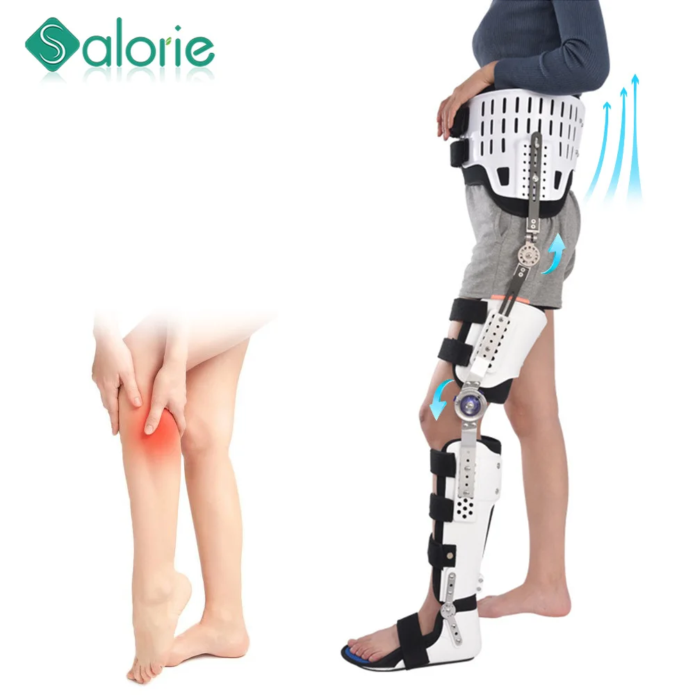

Rehabilitation Leg Hip Brace Adjustable Knee Ankle Foot Orthosis Lower Limbs Fracture Protector Joint Support Ligament Fixation